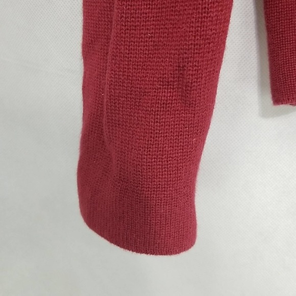 Old Navy Red Sweater V Neck Stripes Small - Picture 5 of 8